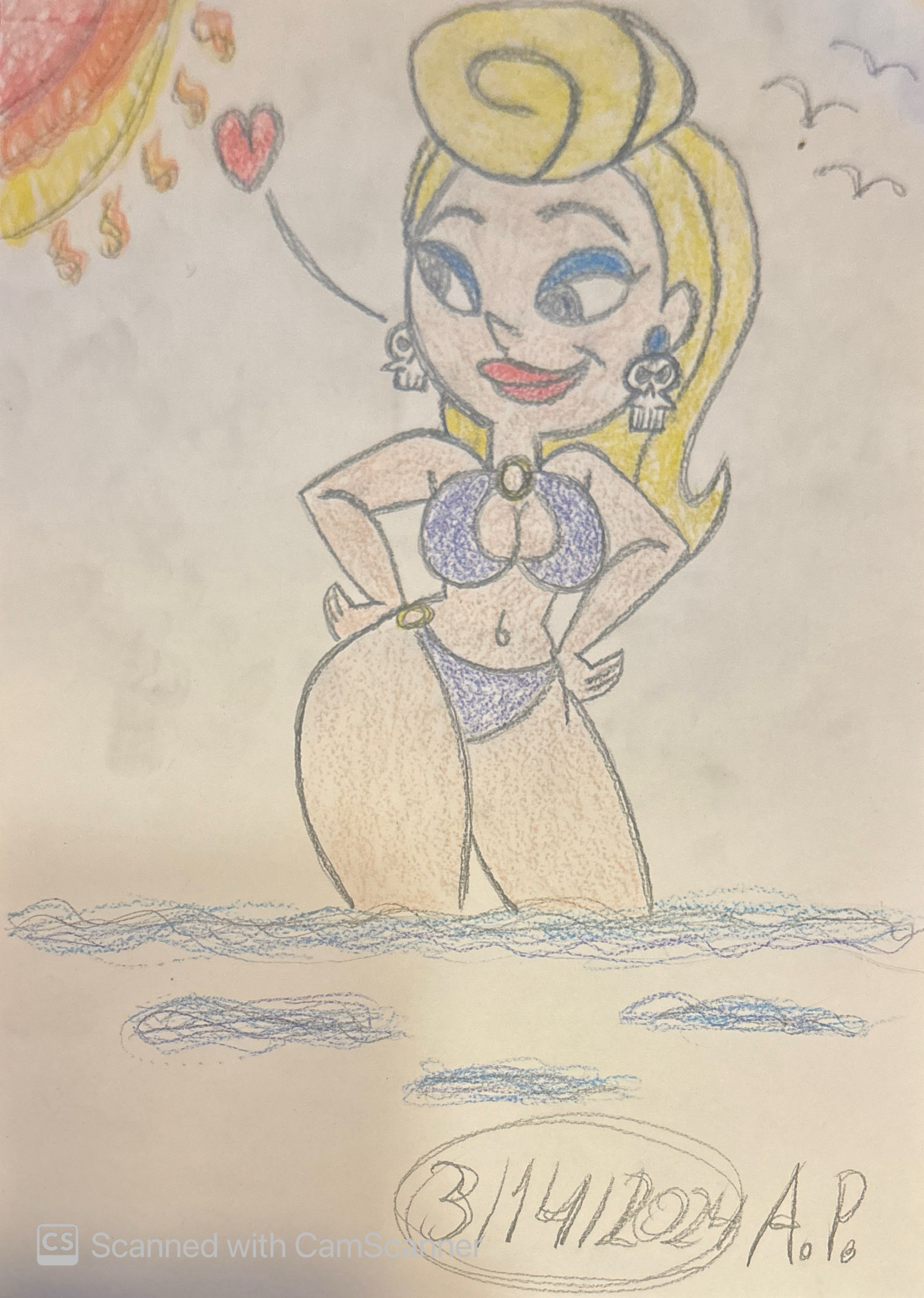 Mrs. Rich At The Beach (Billy & Mandy AU) by Nakuuro -- Fur Affinity [dot]  net