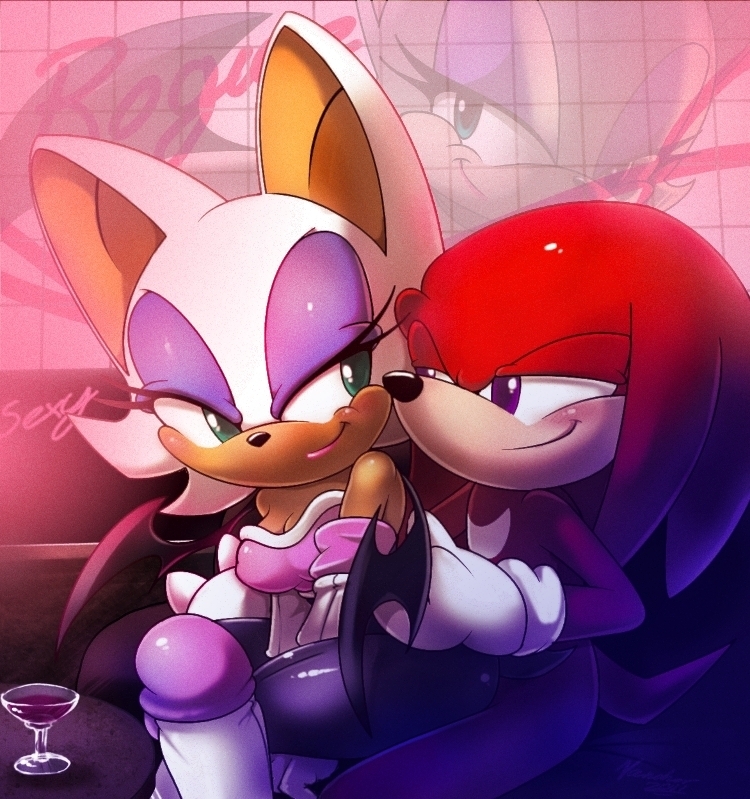 Rouge and Knuckles. 