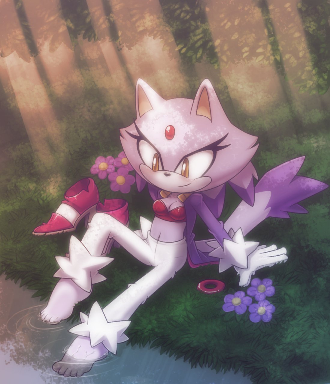 Blaze the cat moment of peace +remake+. 
