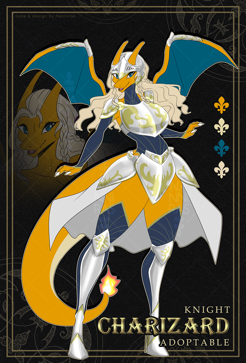 Knight Charizard Adoptable CLOSED] by Nanniras -- Fur Affinity [dot] net
