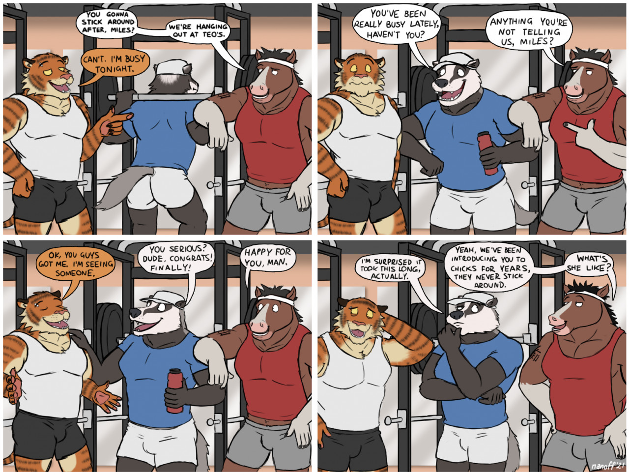 Straight furry comic