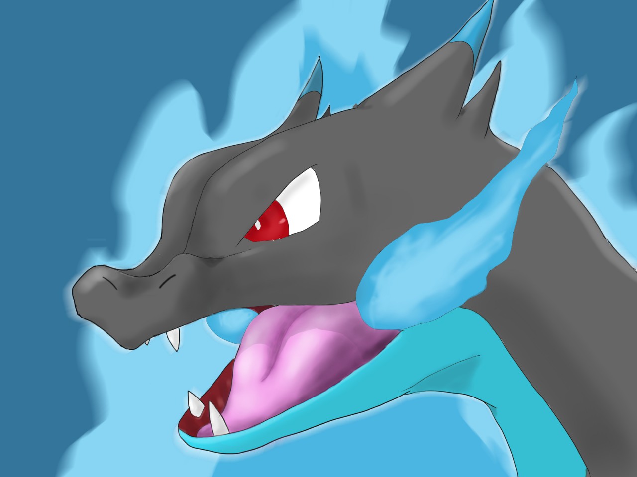 Mega Charizard X by eldrige -- Fur Affinity [dot] net