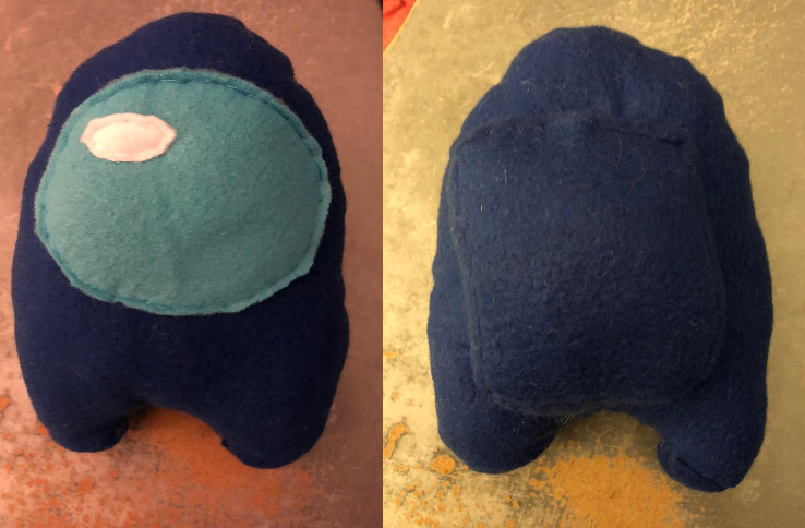 among us dark blue plush