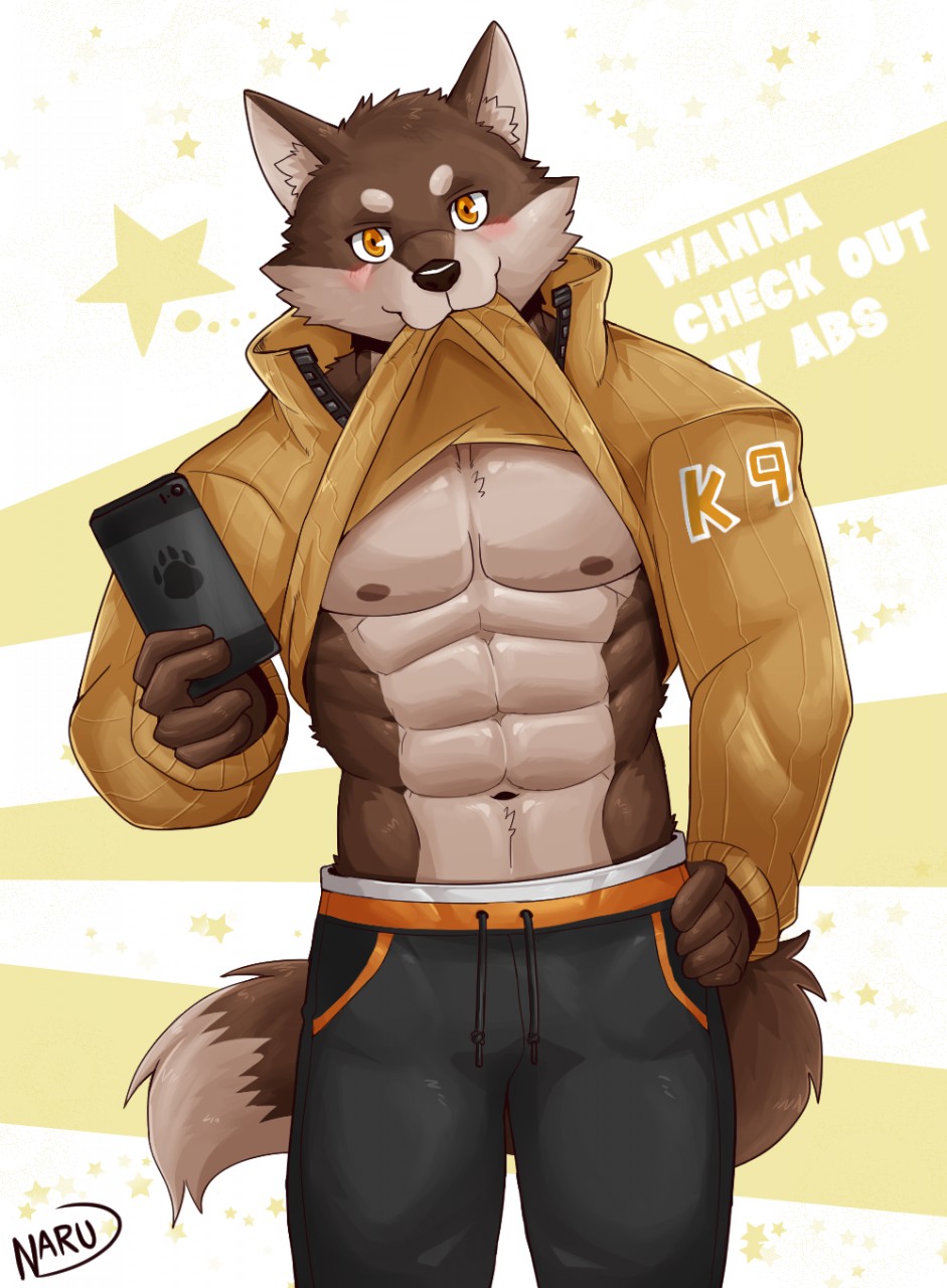 Furry with abs