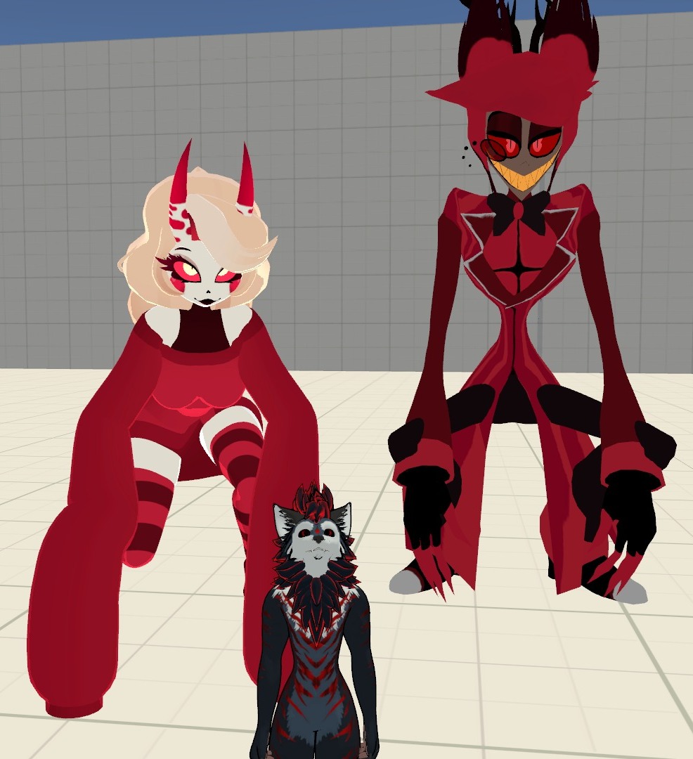 Charlie and Alastor and mini Furry by NarutoFrank -- Fur Affinity [dot] net