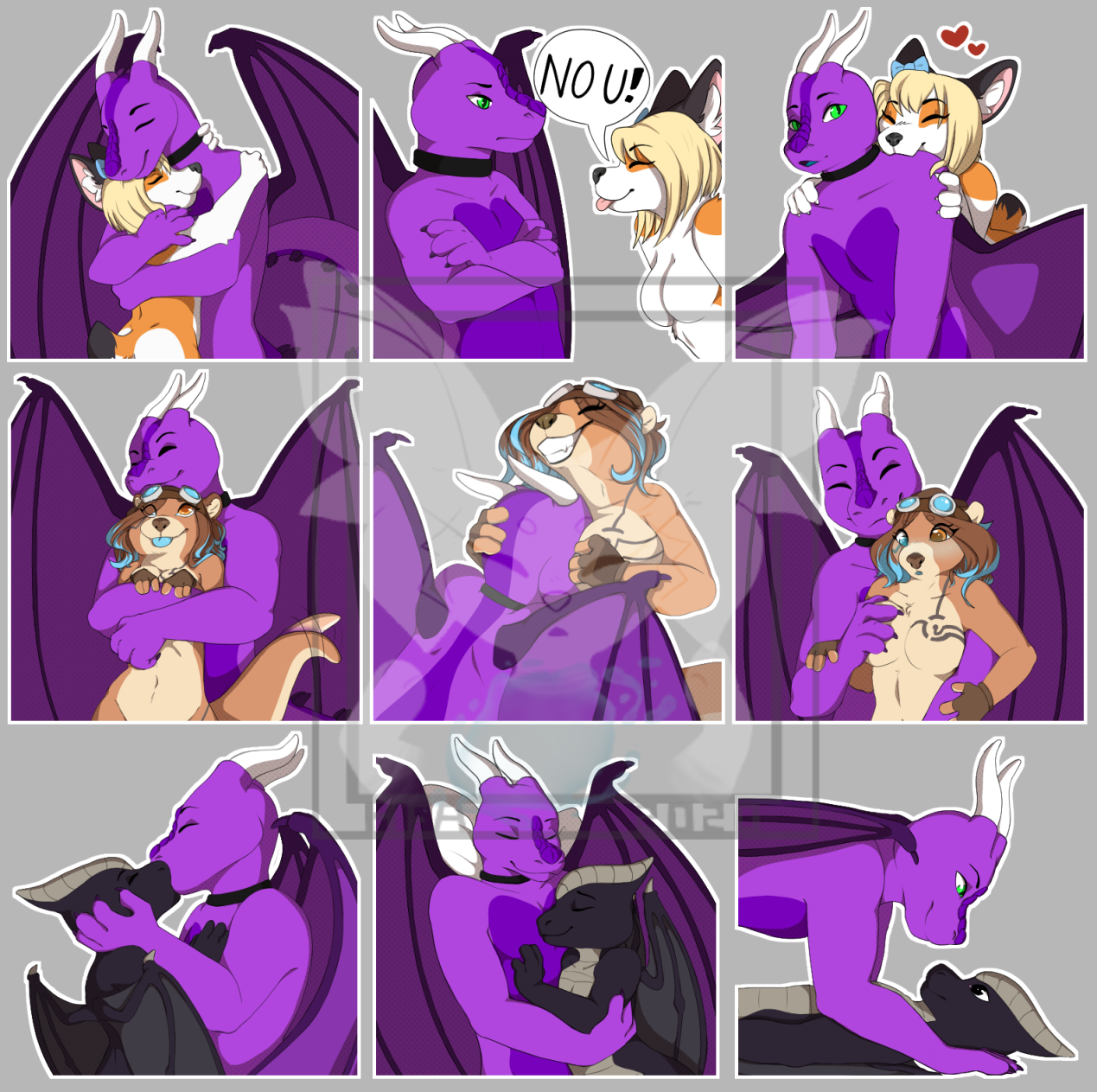 Telegram Stickers! (Duos) - by TheGrapeDemon