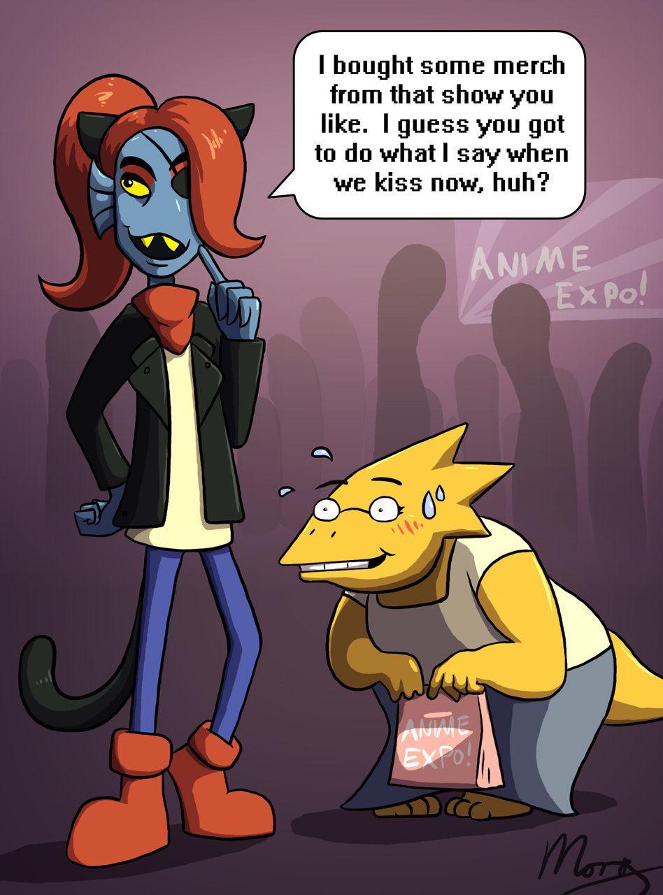 Undyne and Alphys at the Anime Expo by NaughtyMorg -- Fur Affinity [dot] net