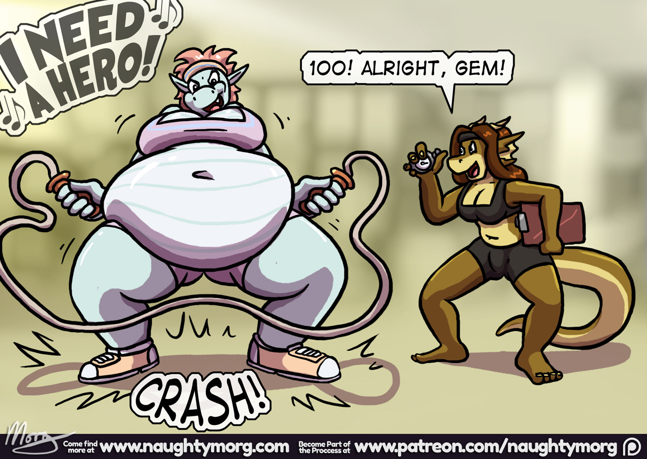 Gem & Sarah: Weight Training - 106 by NaughtyMorg -- Fur Affinity [dot] net