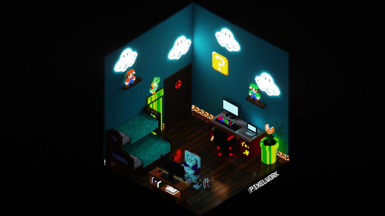 Voxel Art Projects :: Photos, videos, logos, illustrations and branding ::  Behance