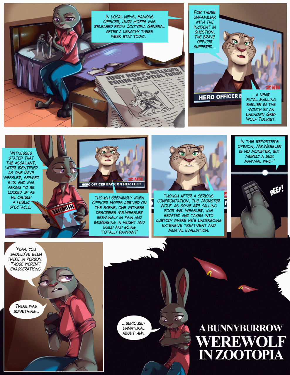 A Bunnyburrow Werewolf in Zootopia by nauyaco -- Fur Affinity [dot] net