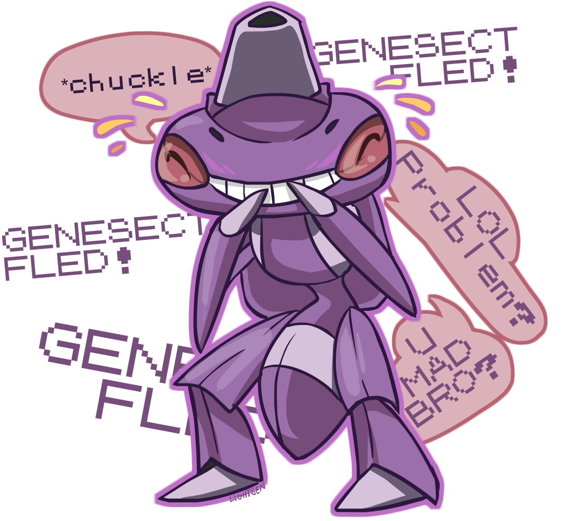Genesect being a bully : r/pokemon