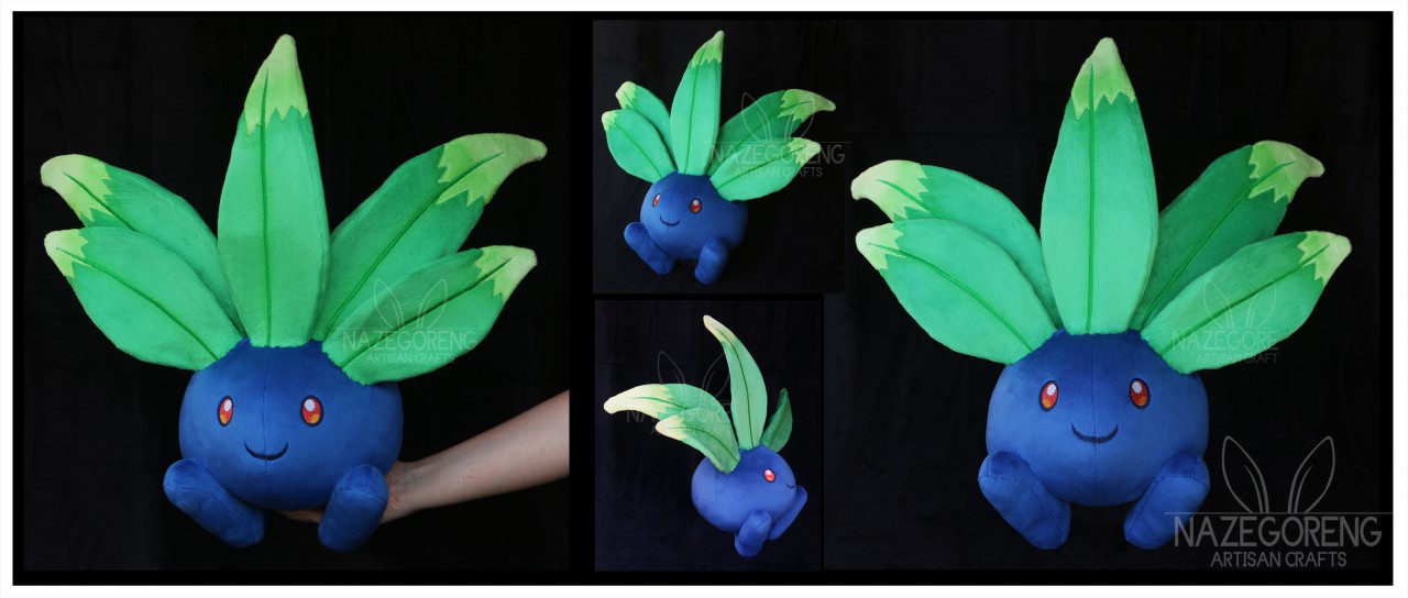 Lifesize oddish plush by Nazegoreng Fur Affinity dot net