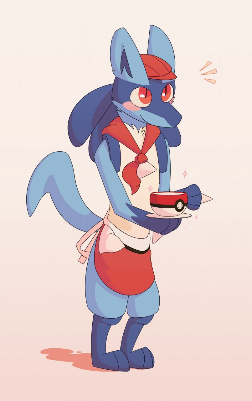 Steam Workshop::Cafe Mix Lucario (Shiny - No Outfit)