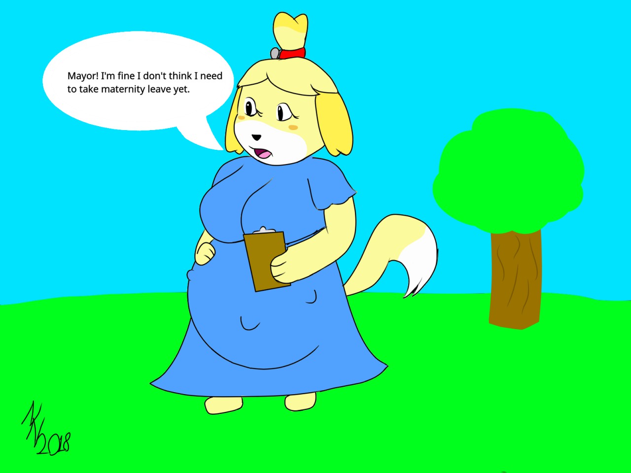 Animal crossing isabelle pregnant