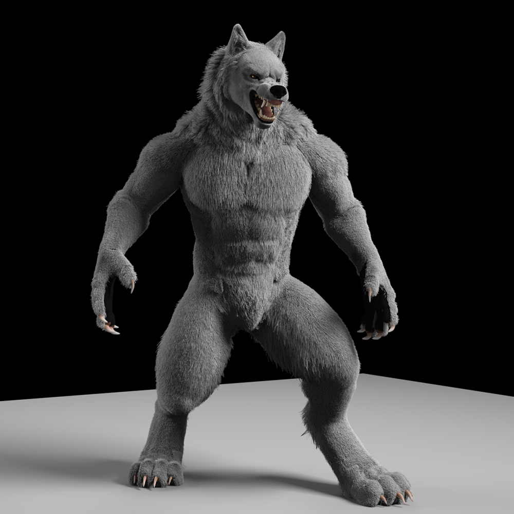 3D Werewolf rawr. 