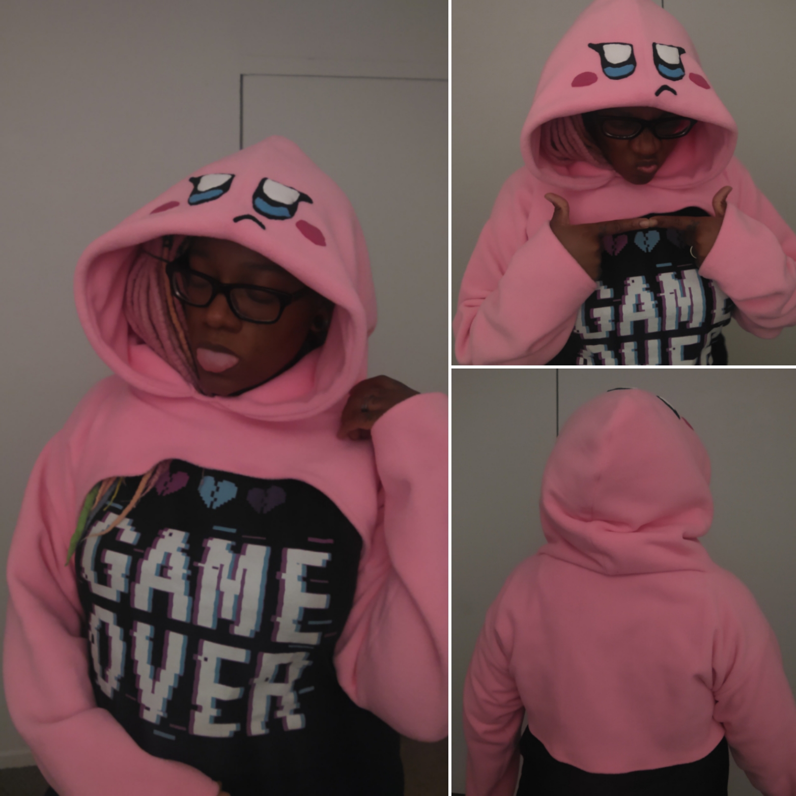 Kirby Crop Top Jacket from Nintendo by Furescent by NeonKitty294