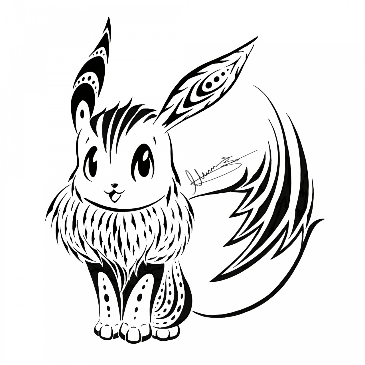 Mega Lucario Pokemon Coloring Pages Tattoo Style - Get Coloring Pages