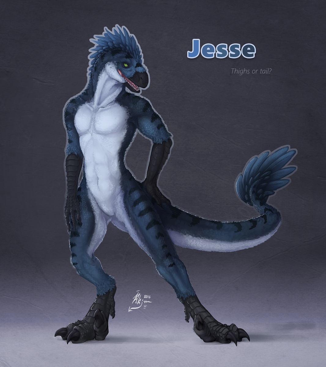 Jesse, the Anthro Raptor - Part One by Neus -- Fur Affinity 
