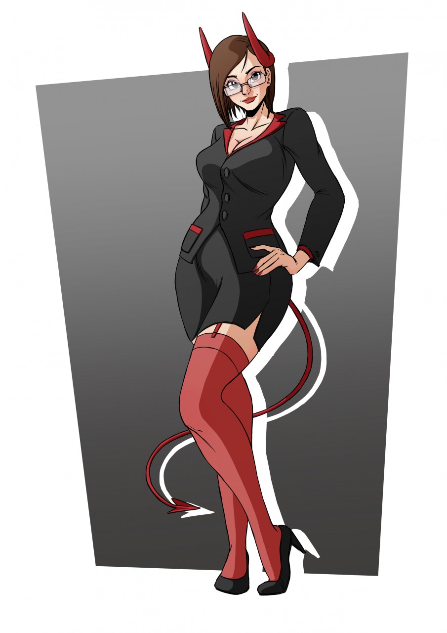 Devilish sexy business woman by new-ereon -- Fur Affinity [dot] net