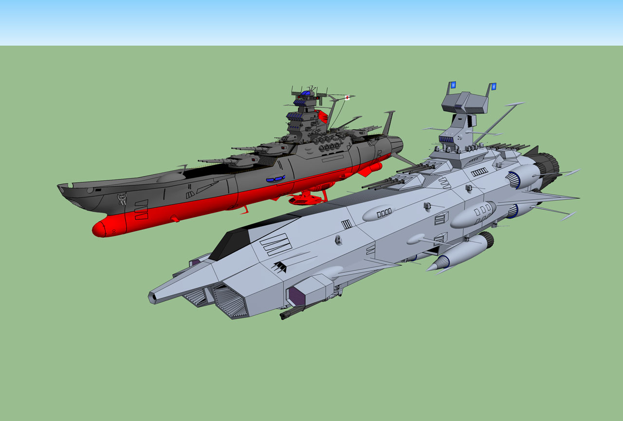 Space Battleship 3D Models for Download