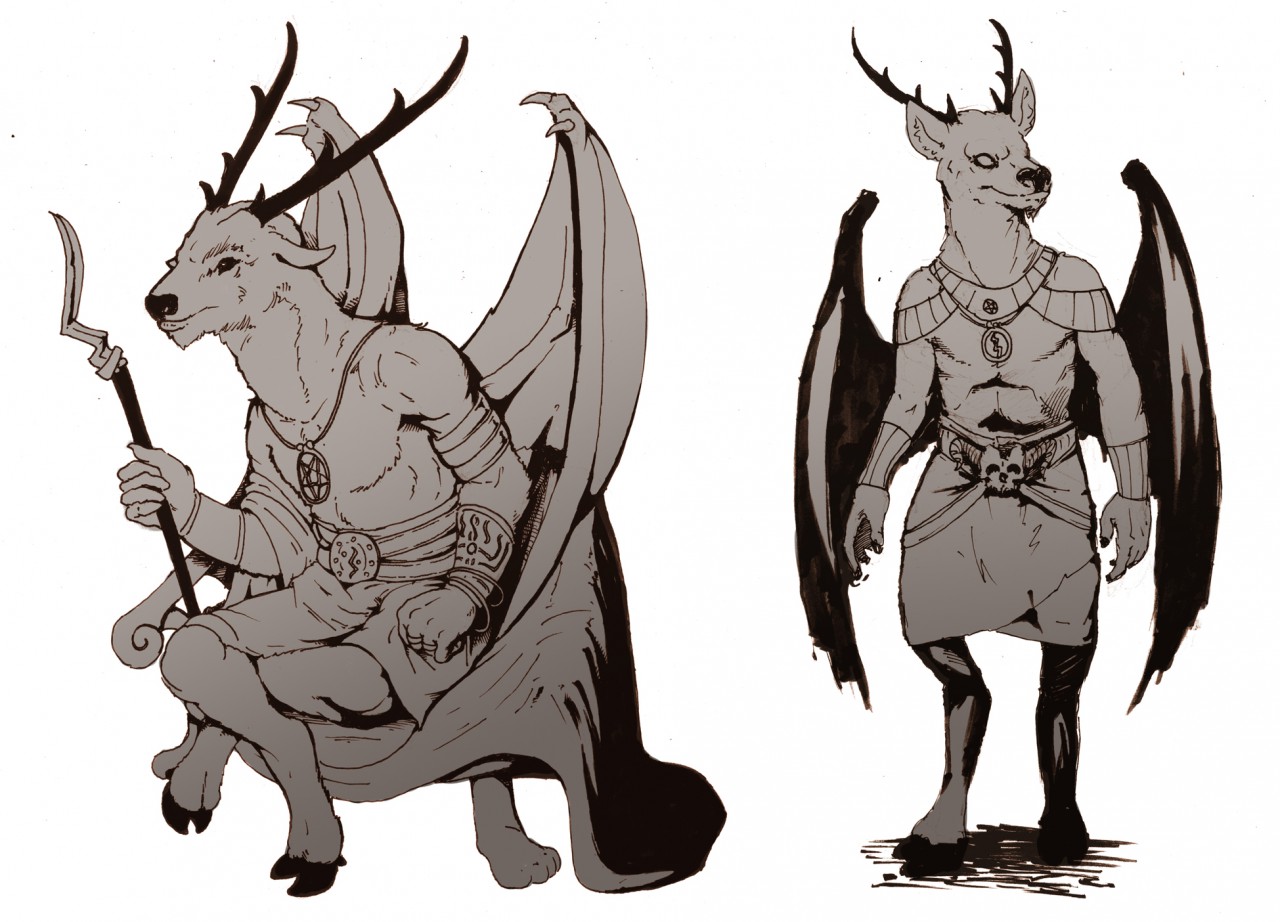 Baal Furfur sketches by Nib-Roc -- Fur Affinity [dot] net