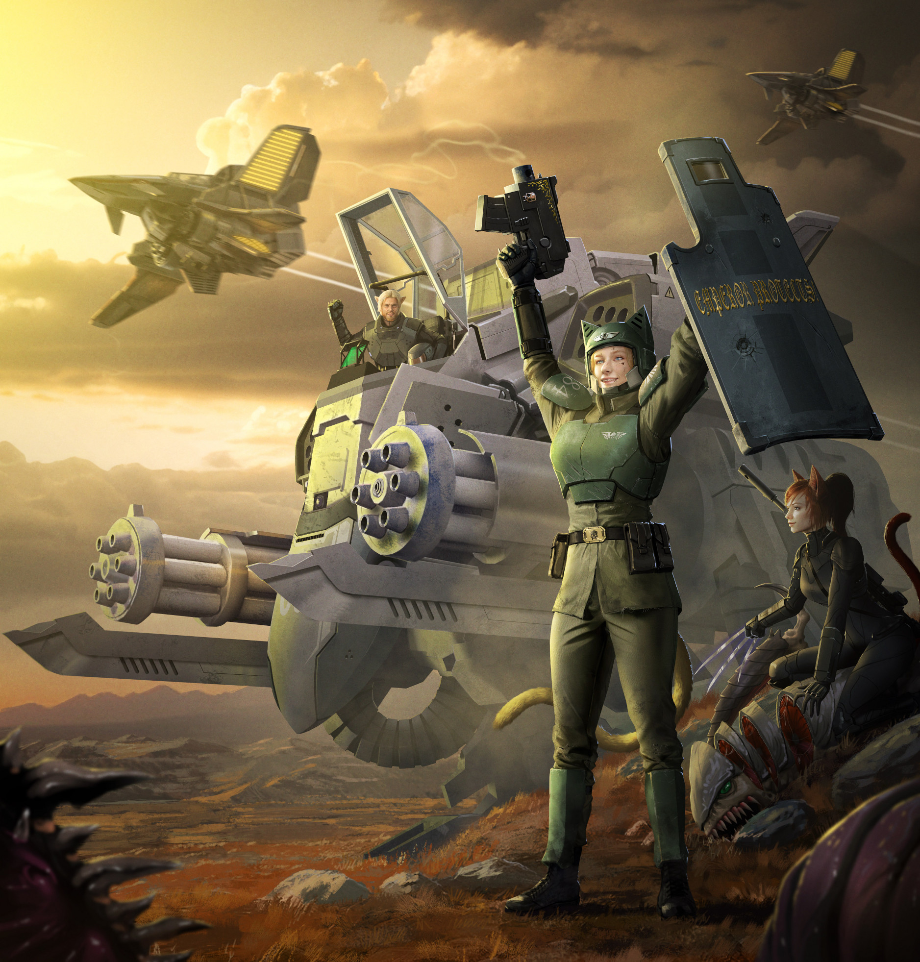 ArtStation - Warhammer 40,000 - Concept art Astra Militarum