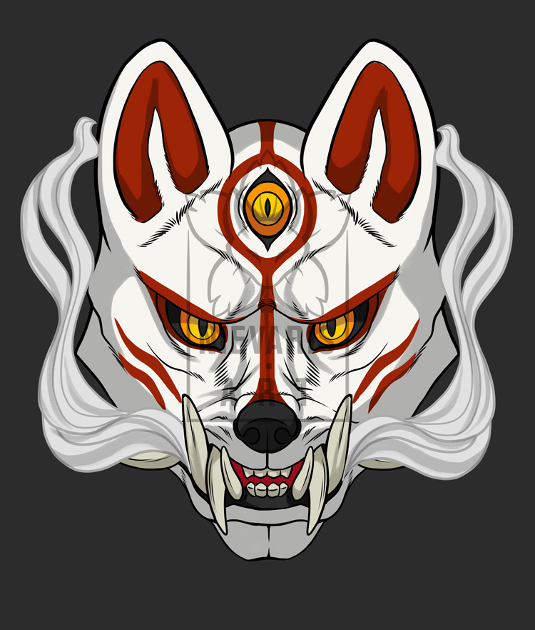 kitsune oni mask