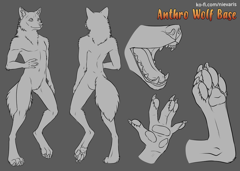 wolf anthro base