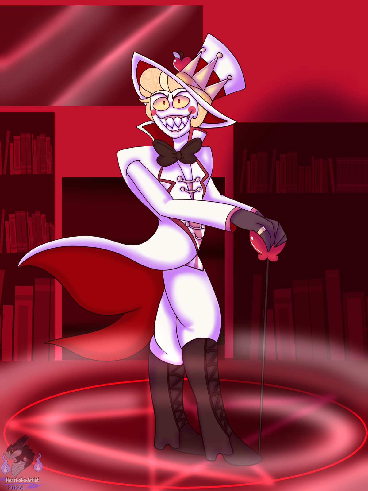 Lucifer [Hazbin Hotel Fanart] by Nightflurryartist -- Fur Affinity [dot] net