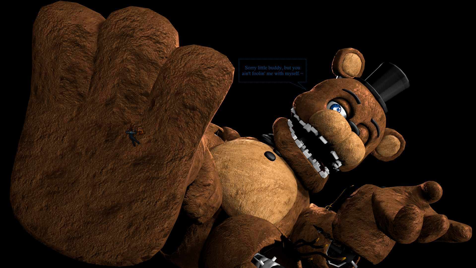Withered Freddy unaware walk by 3nz0 -- Fur Affinity [dot] net