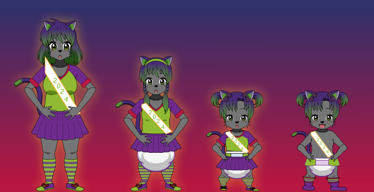 Nightshade becoming baby new years by NightshadeKittentana Fur