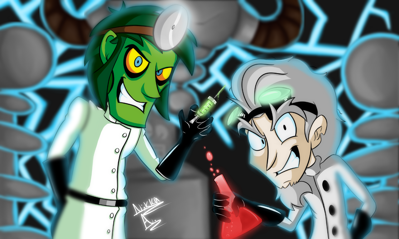 Two mad scientists by NikkaA -- Fur Affinity [dot] net