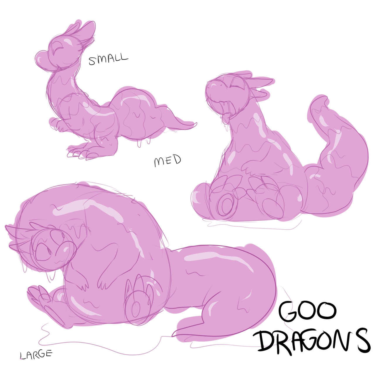 Goo Dragons!! by nikkisheep -- Fur Affinity [dot] net