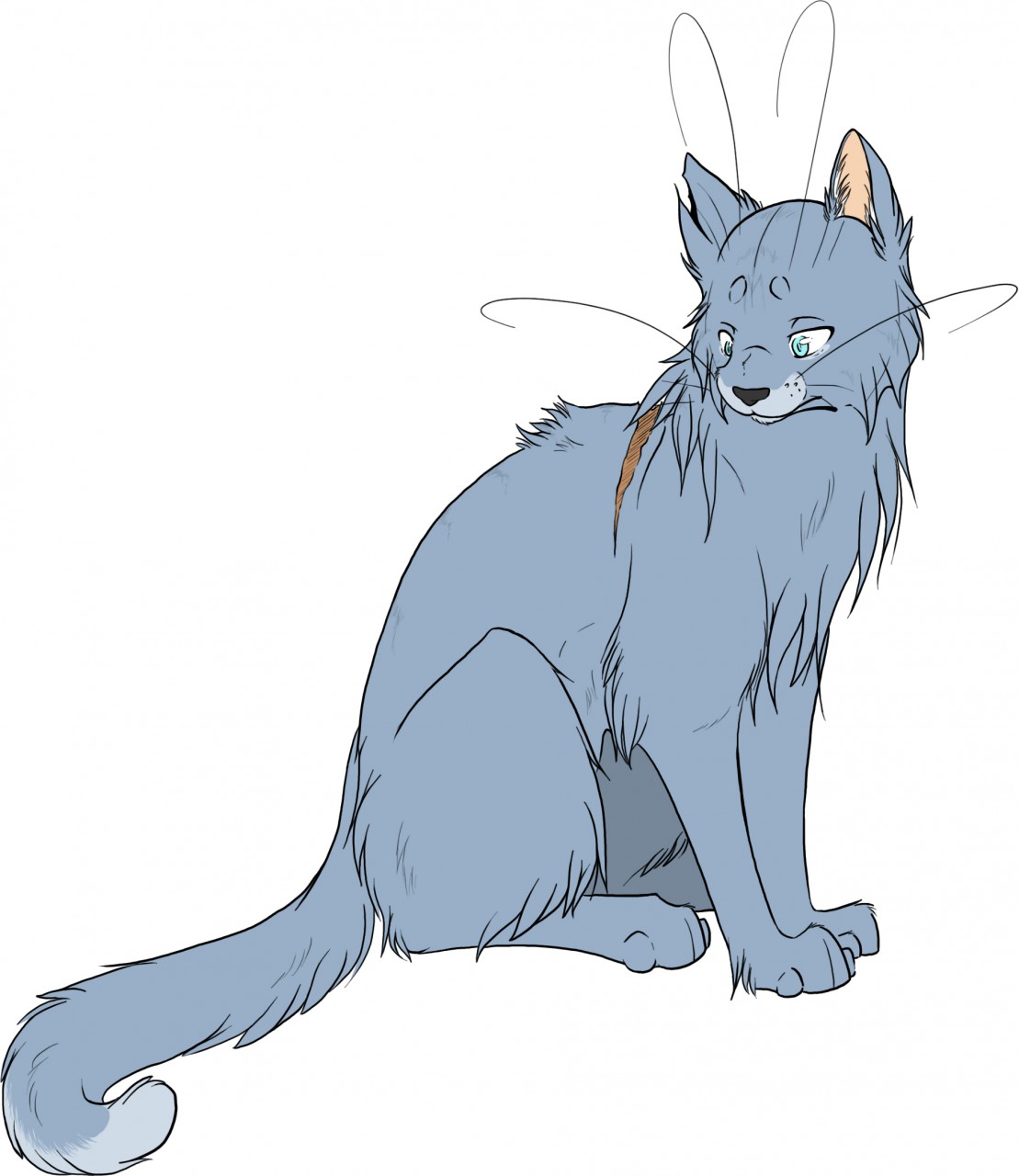 warrior cat drawings bluestar