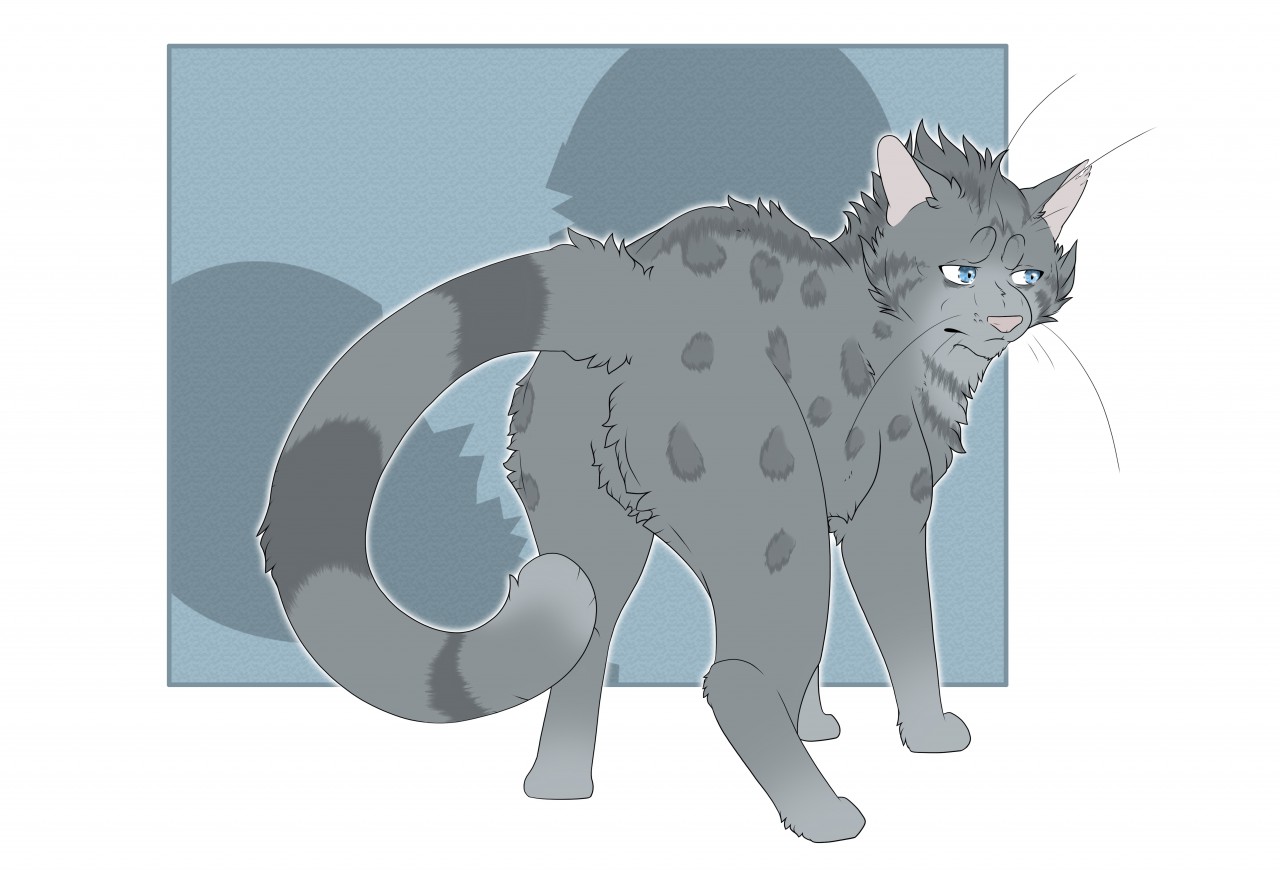 AI Art: Ashfur (Warrior cats) by @Amka_aXed