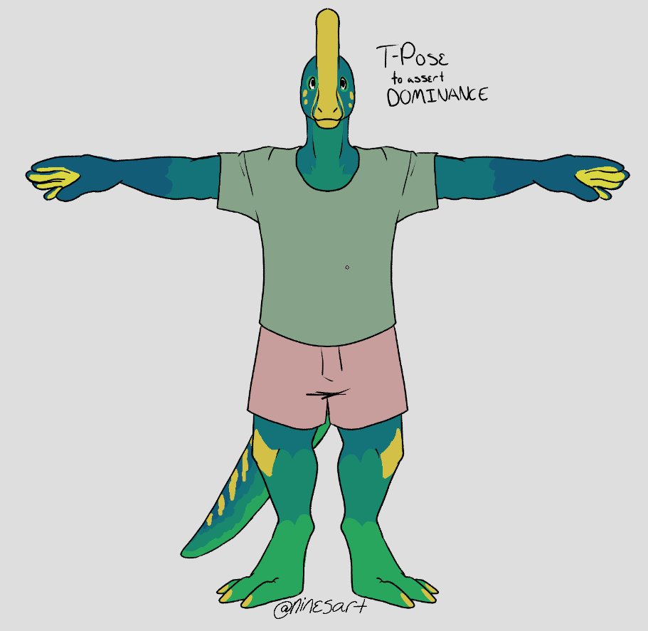 T-Posing to Assert Dominance by NinesArt -- Fur Affinity [dot] net