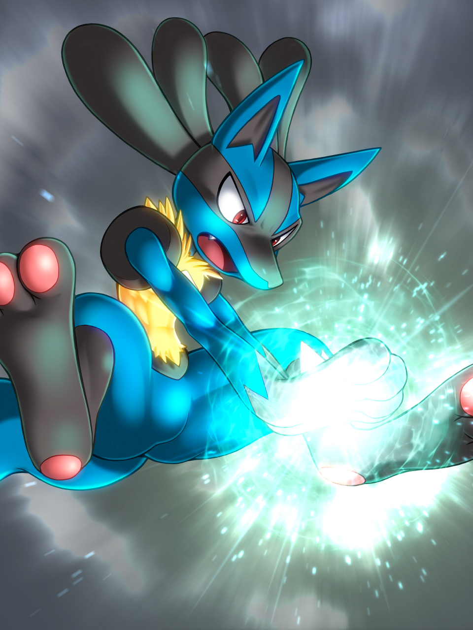 Lucario fanart by Neon0007 -- Fur Affinity [dot] net