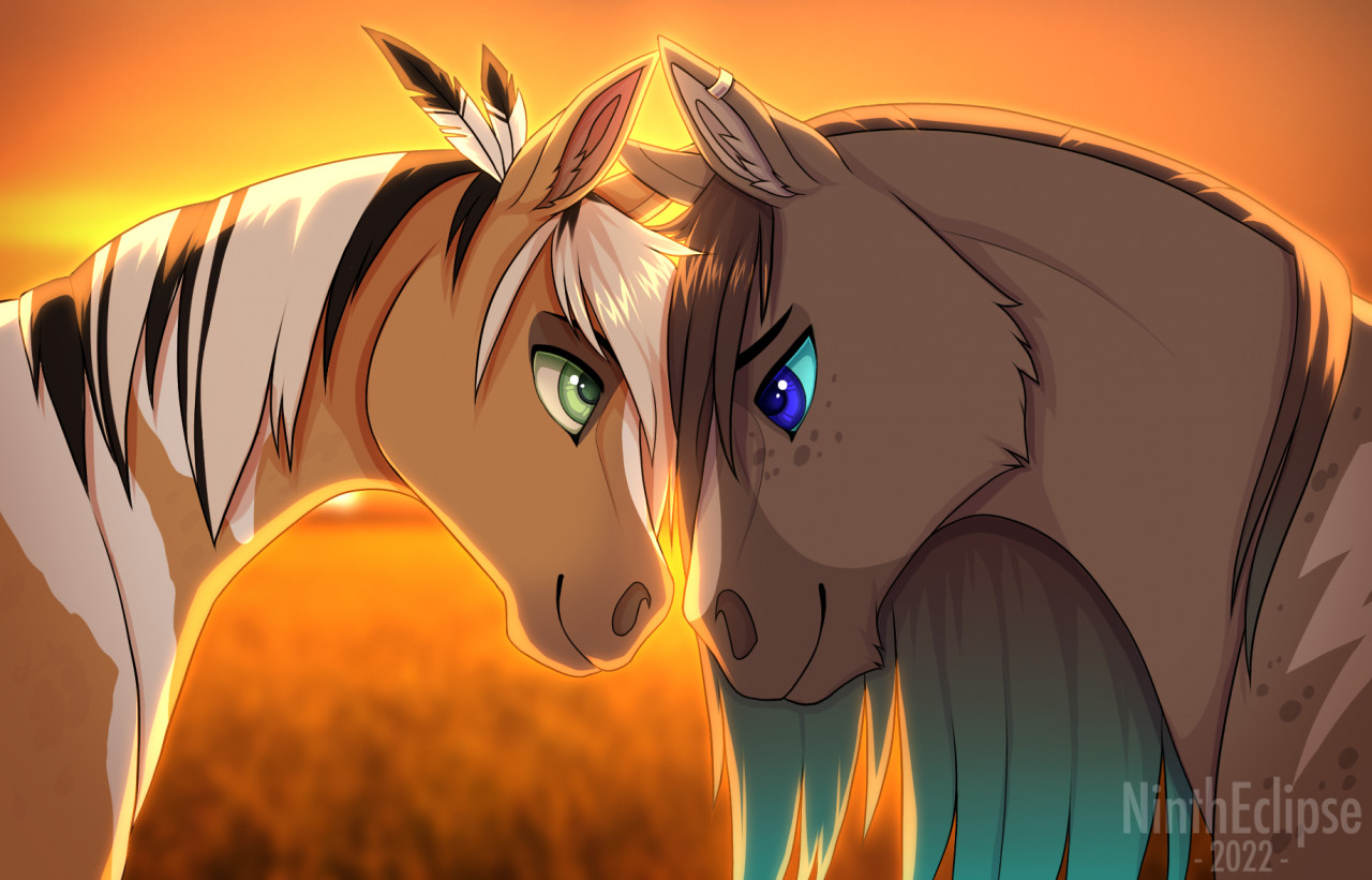 Gay horses in love by NinthEclipse -- Fur Affinity [dot] net