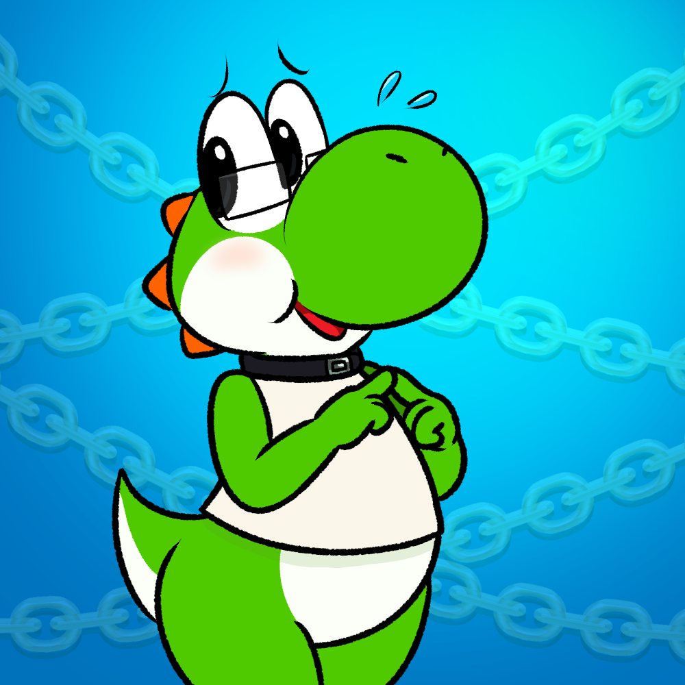 Bounded Yoshi Birthday by Nishi -- Fur Affinity [dot] net