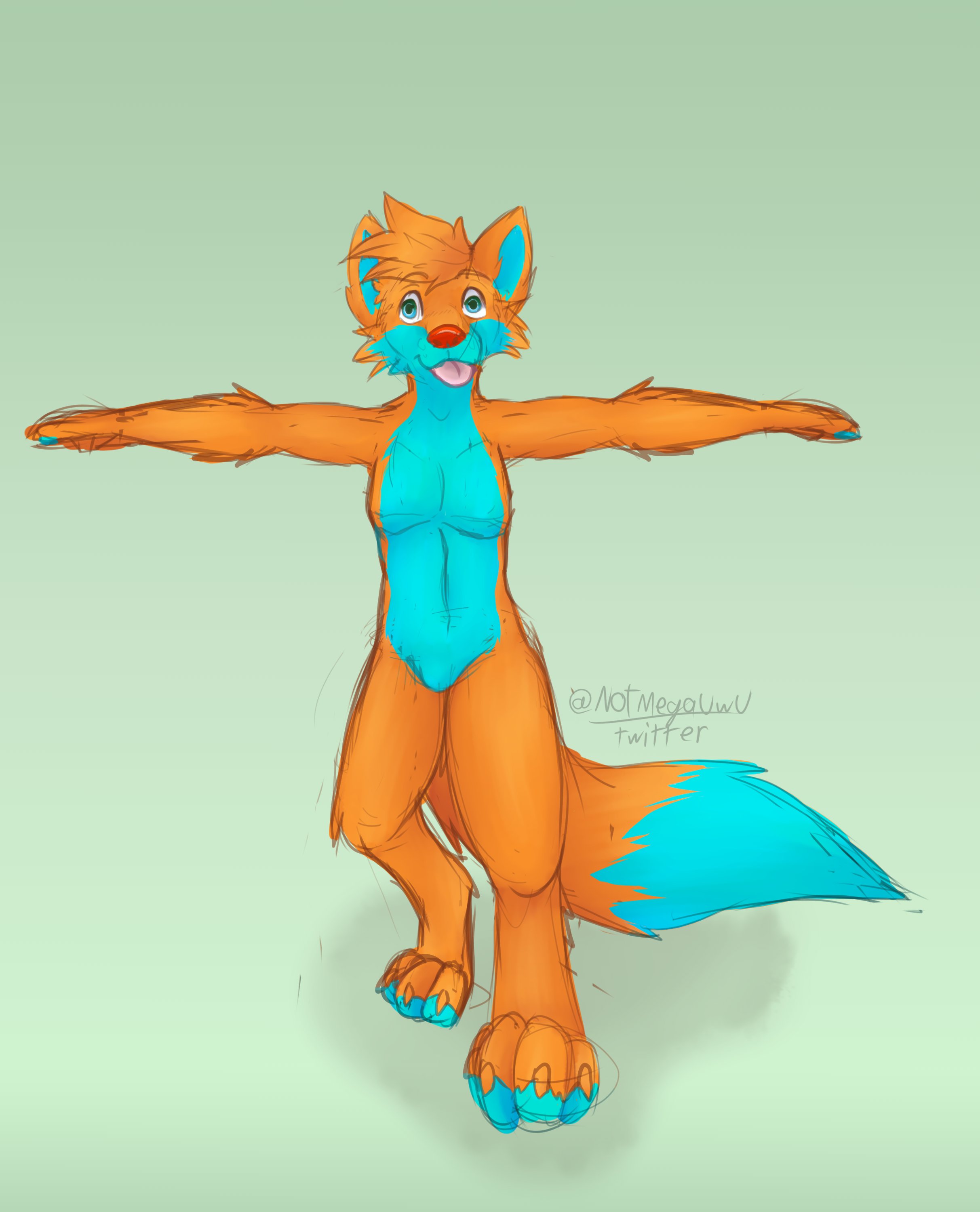 T Pose by OnlyFox -- Fur Affinity [dot] net
