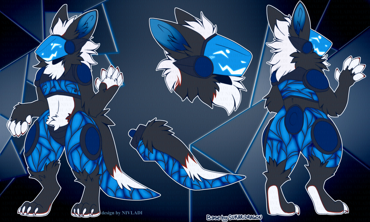 Cute blu protogen by ViFelian -- Fur Affinity [dot] net