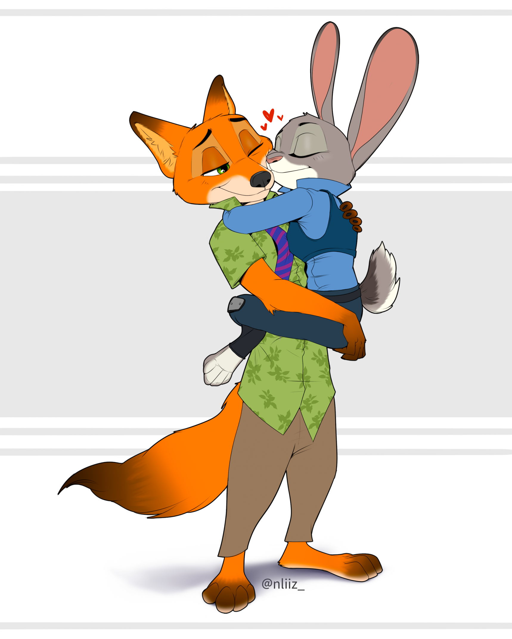 Nick and Judy 💗 by nliiz -- Fur Affinity [dot] net