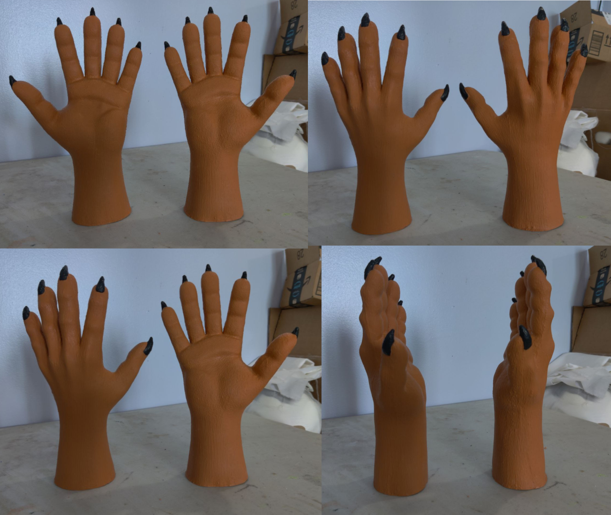 brown rubber paws