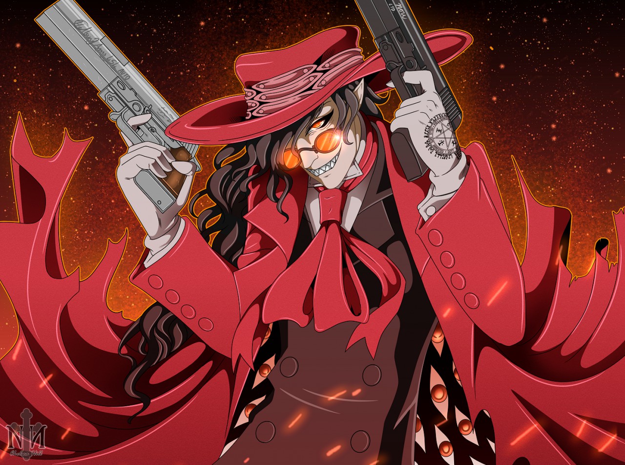 👽brini👽 on X: ☠ King of Vampires ☠ #Alucard #hellsing #anime #AnimeArt   / X