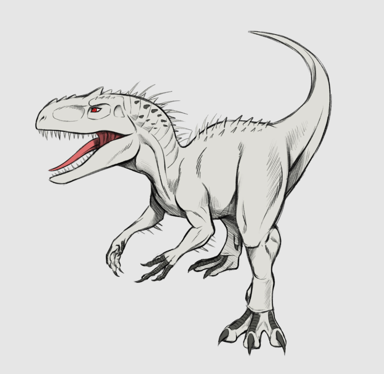 Tao Nguyen's T-Rex Colored Drawing by Tao Nguyen on Dribbble