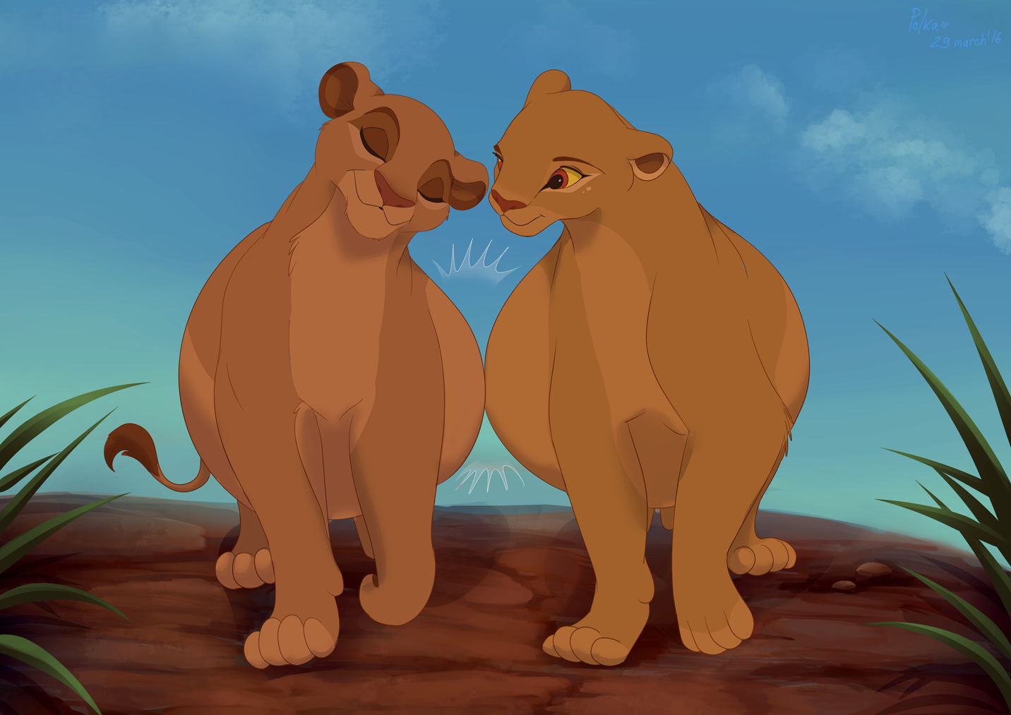 Король Лев беременная львица