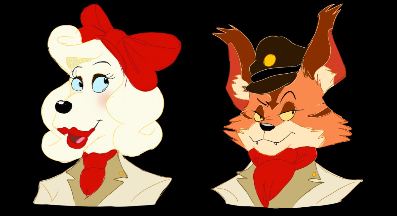 Star fox au Fay and Miyu portrait by NotMurkha -- Fur Affinity [dot] net