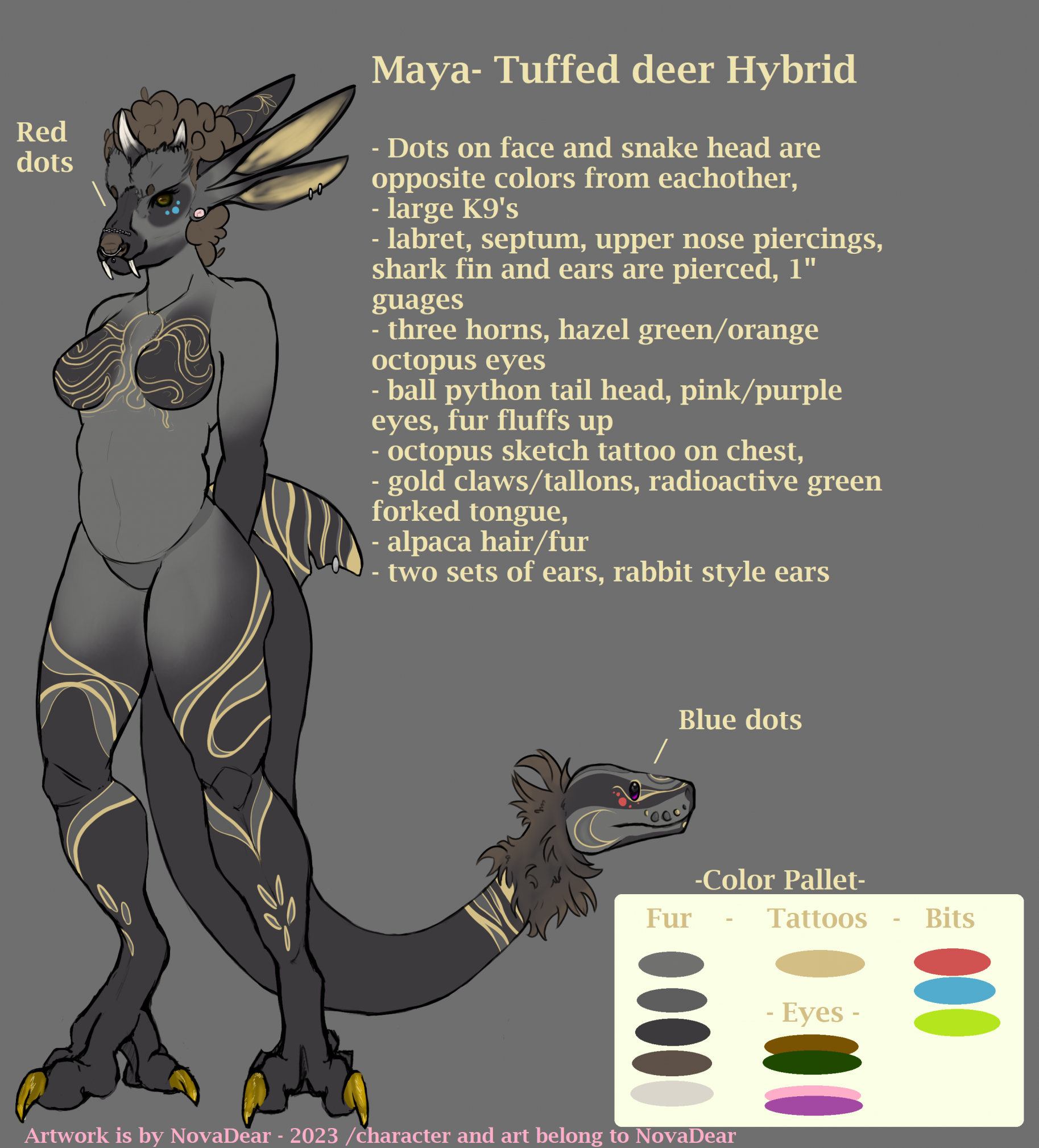 Maya reference sheet (fixed) by SomeWandomNoob -- Fur Affinity [dot] net