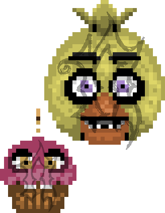 Pixel Withered Chica (Pay for Use) by Noxious-Croww -- Fur Affinity [dot]  net