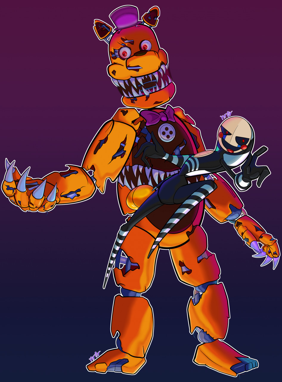 Nightmare Fredbear and Nightmare | Sticker